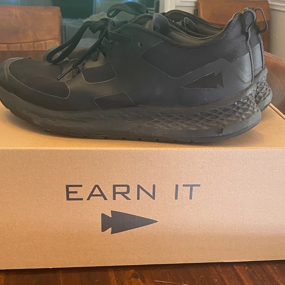 Earn It Black Athletic Men's Shoes
